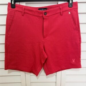 Psycho Bunny Men's Vibrant Red Shorts